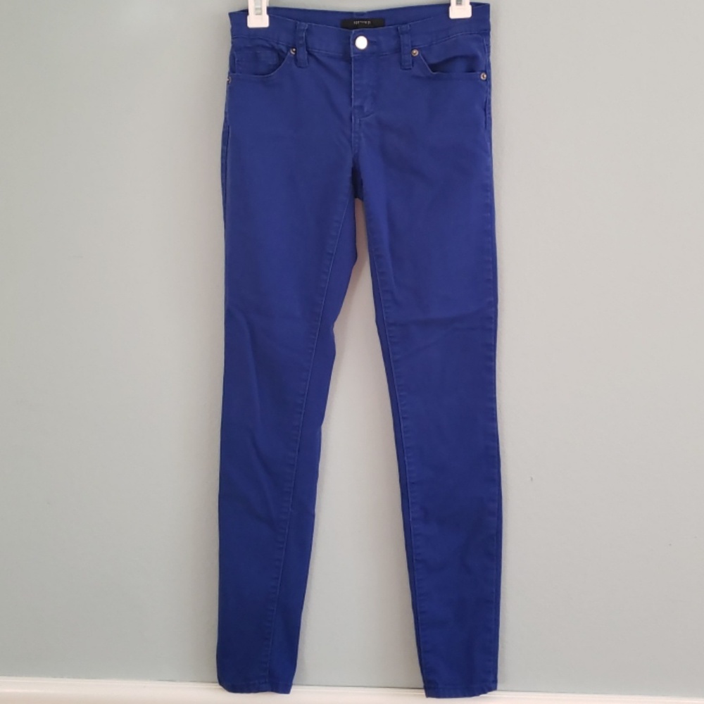 Womens Forever 21 Bright Blue Skinny Jeans-size 24